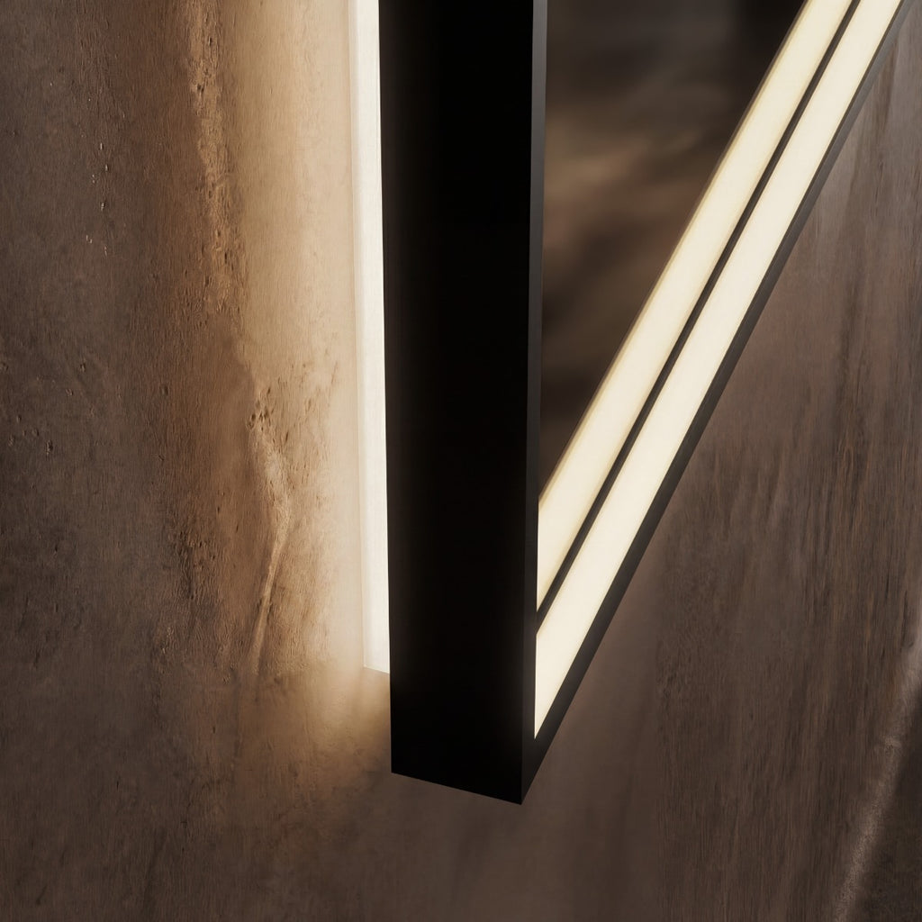 Kingsley Rectangular Mirror 60x80cm - Black