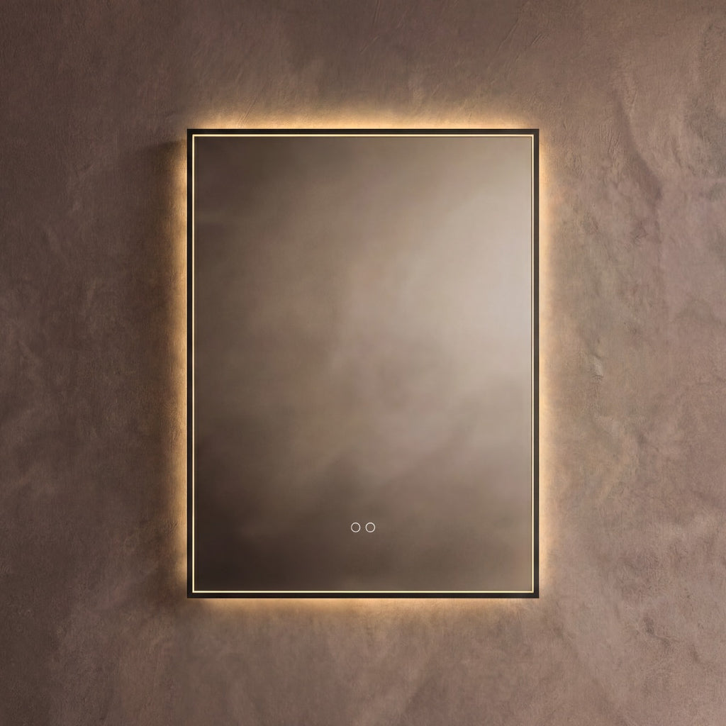 Kingsley Rectangular Mirror 60x80cm - Black