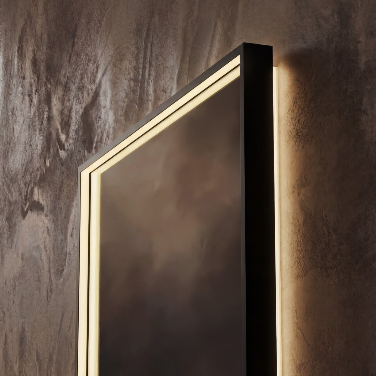 Kingsley Rectangular Mirror 60x80cm - Black