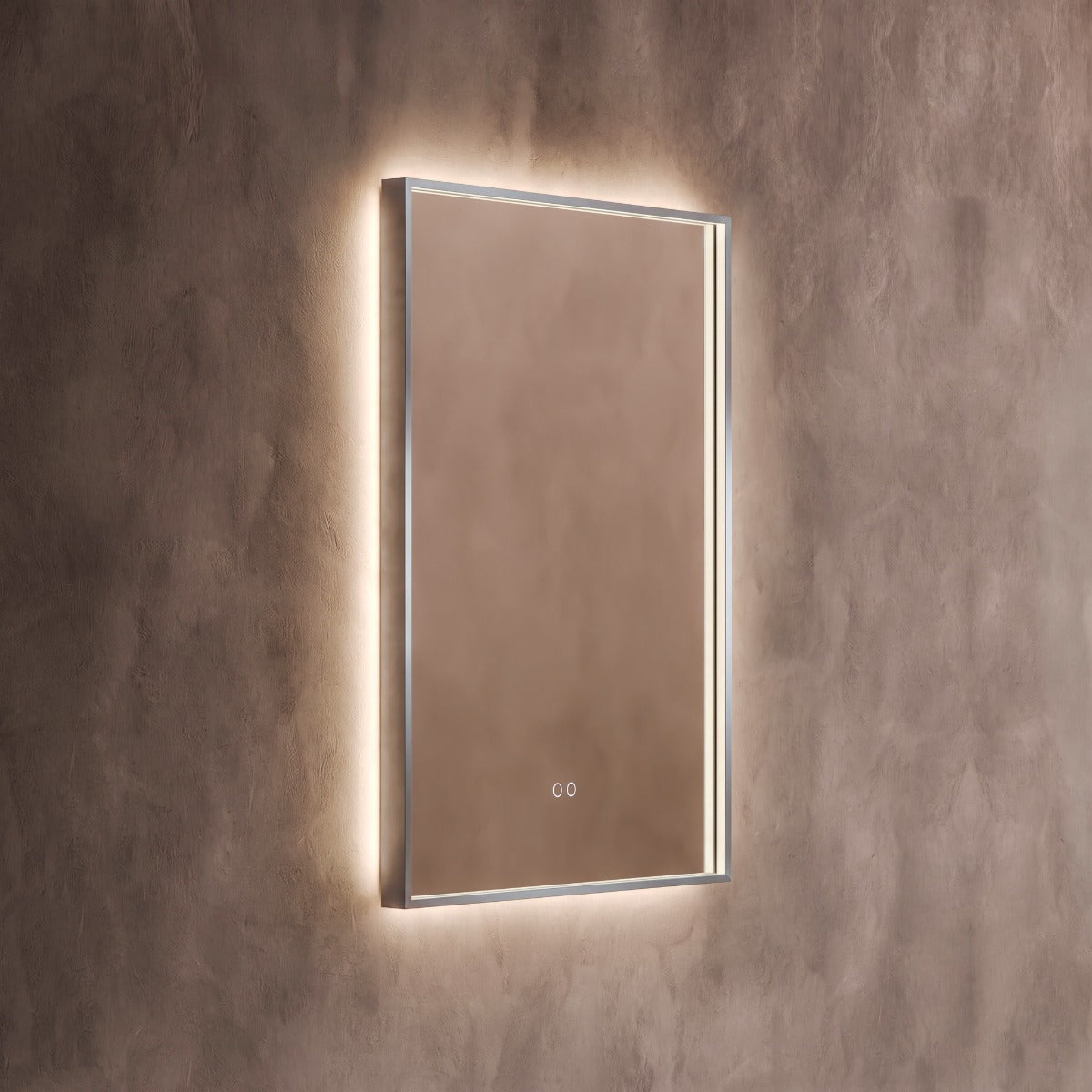 Kingsley Rectangular Mirror 60x80cm - Brushed Nickel