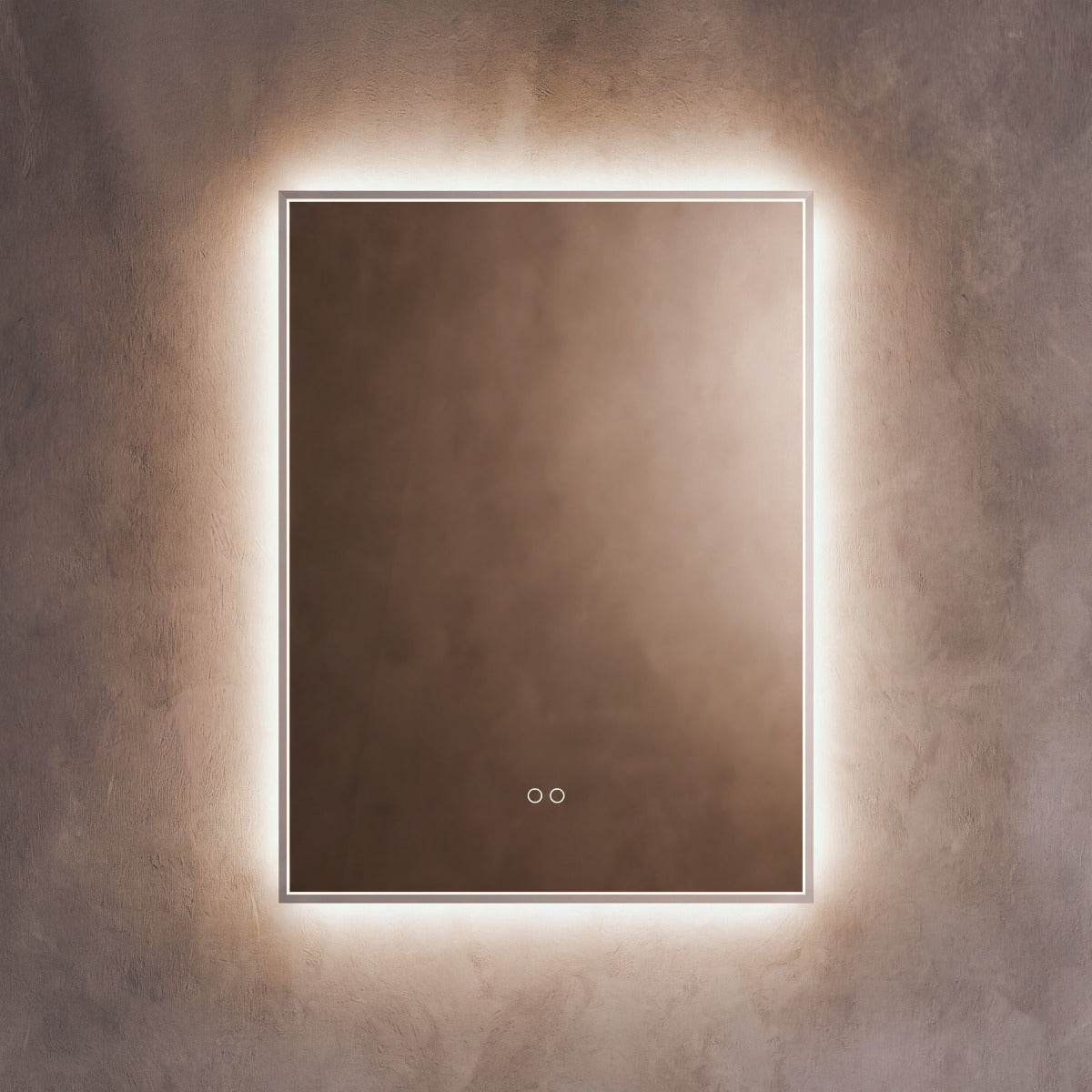 Kingsley Rectangular Mirror 60x80cm - Brushed Nickel