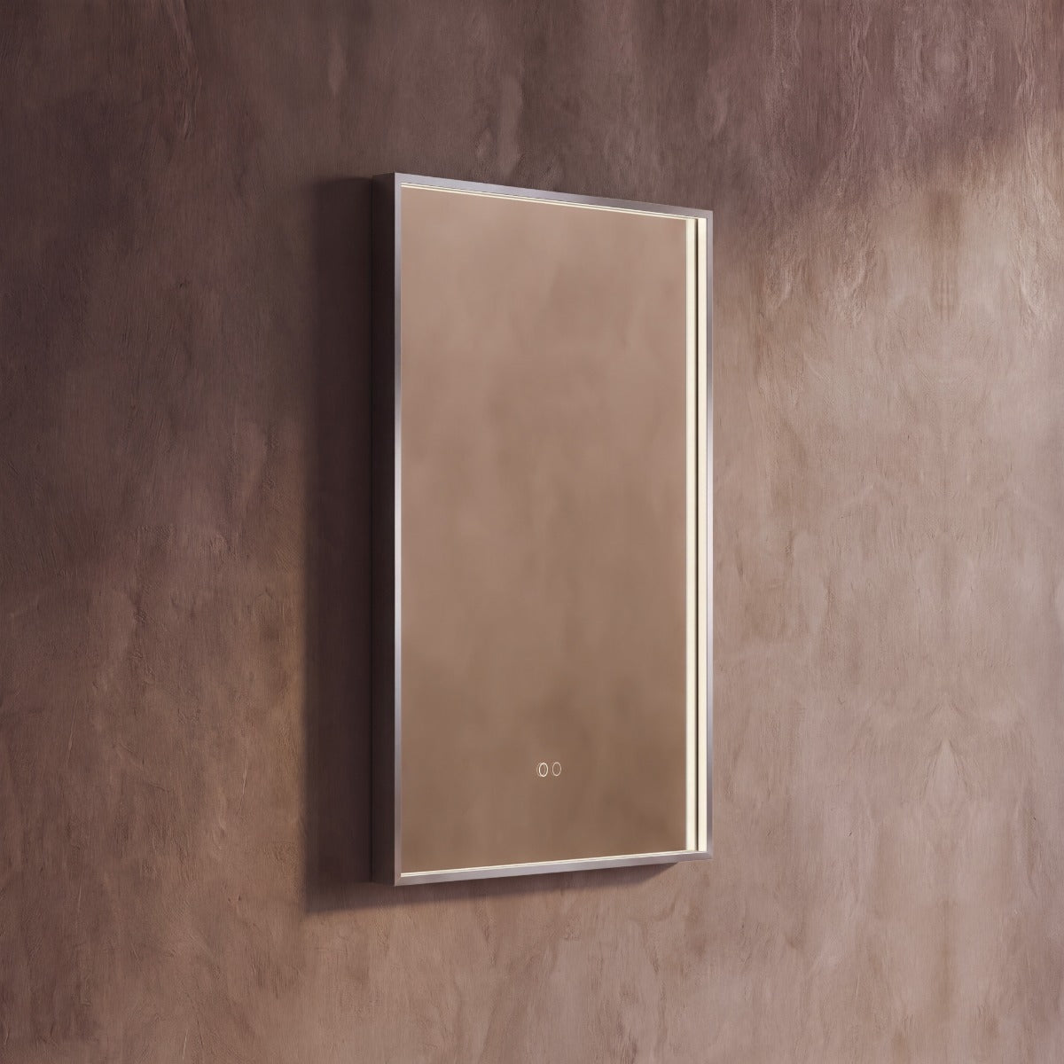 Kingsley Rectangular Mirror 60x80cm - Brushed Nickel