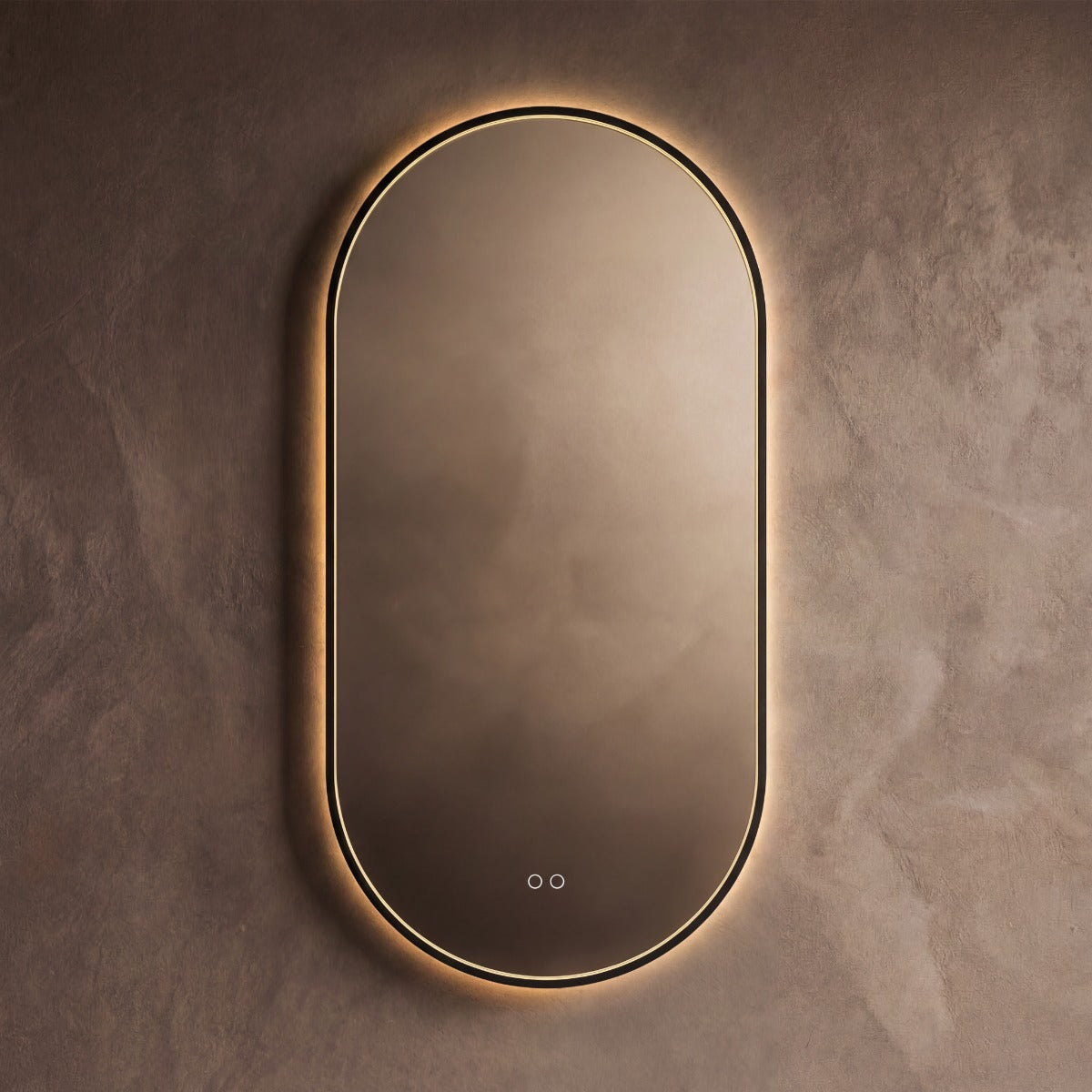 Kingsley Capsule Mirror 50x100cm - Black