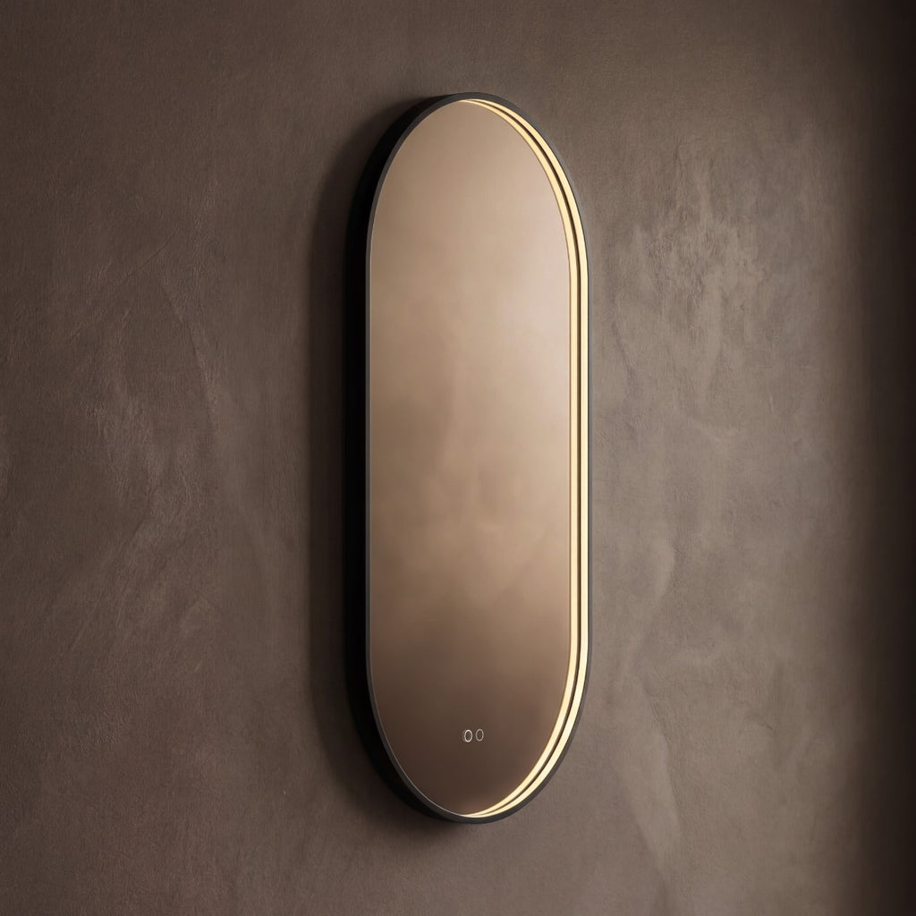 Kingsley Capsule Mirror 50x100cm - Black