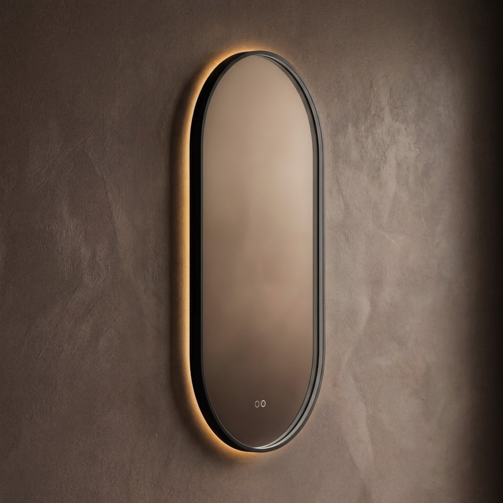 Kingsley Capsule Mirror 50x100cm - Black