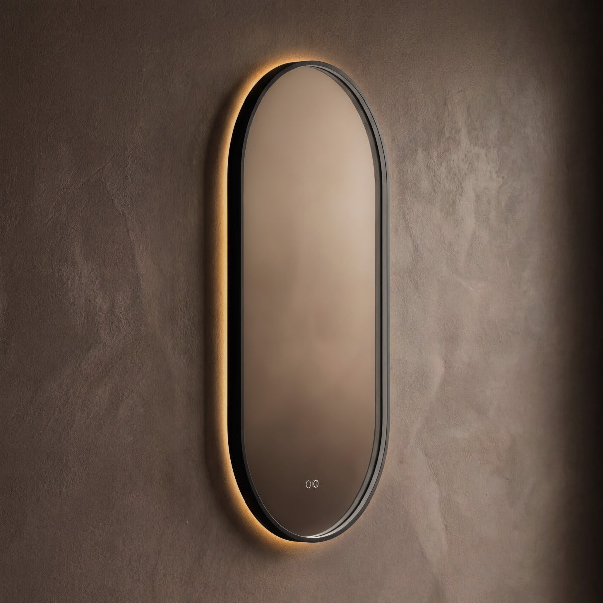 Kingsley Capsule Mirror 50x100cm - Black