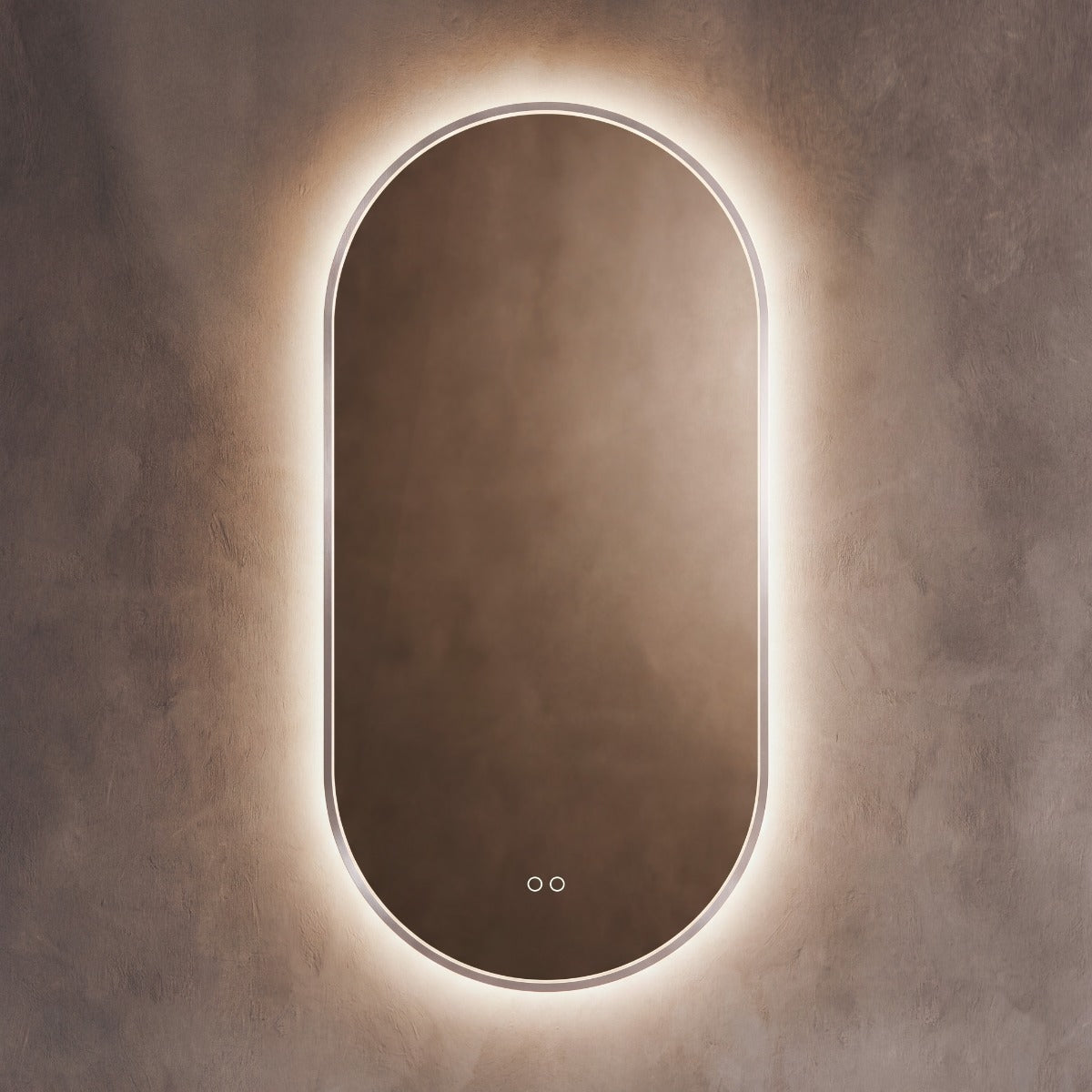 Kingsley Capsule Mirror 50x100cm - Brushed Nickel