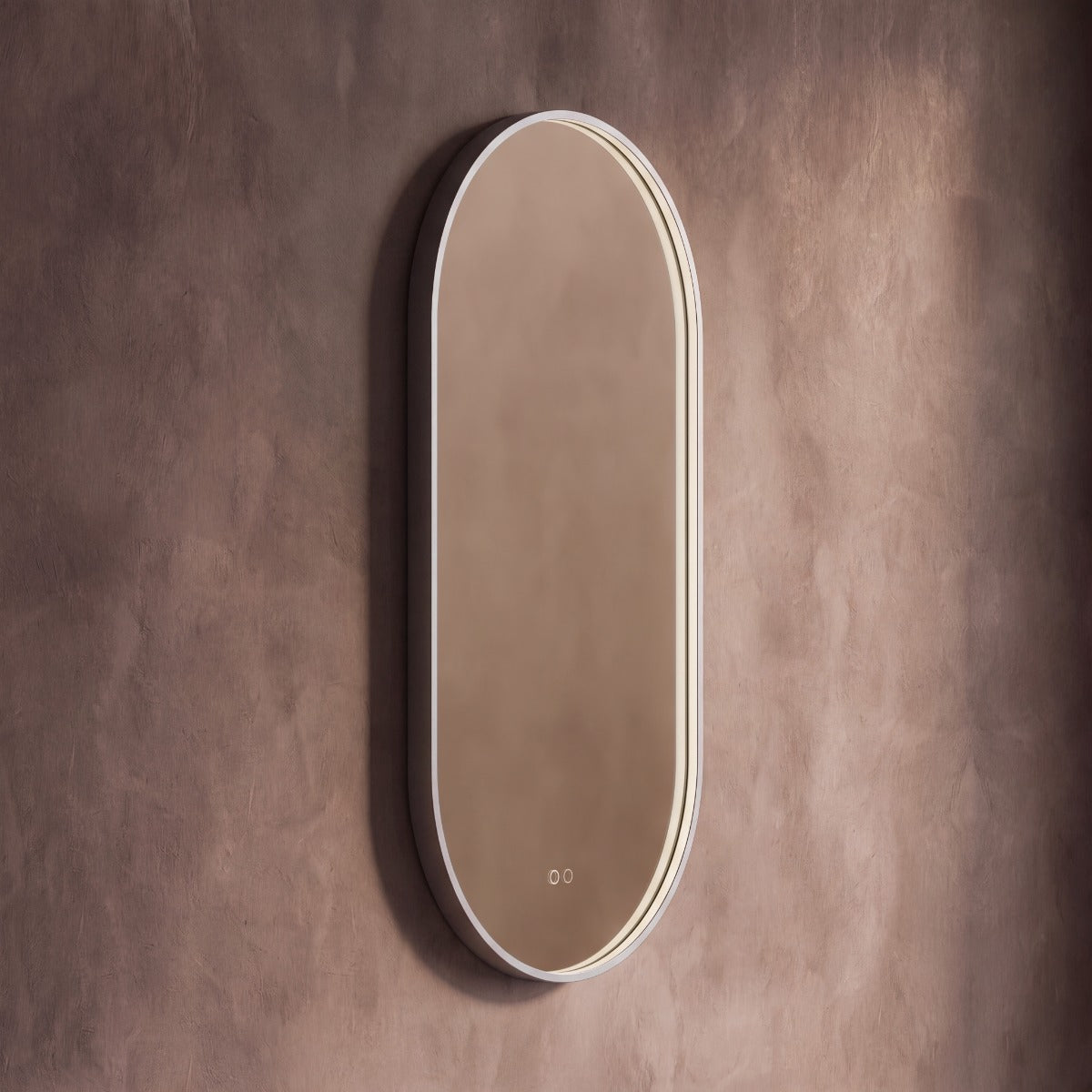 Kingsley Capsule Mirror 50x100cm - Brushed Nickel