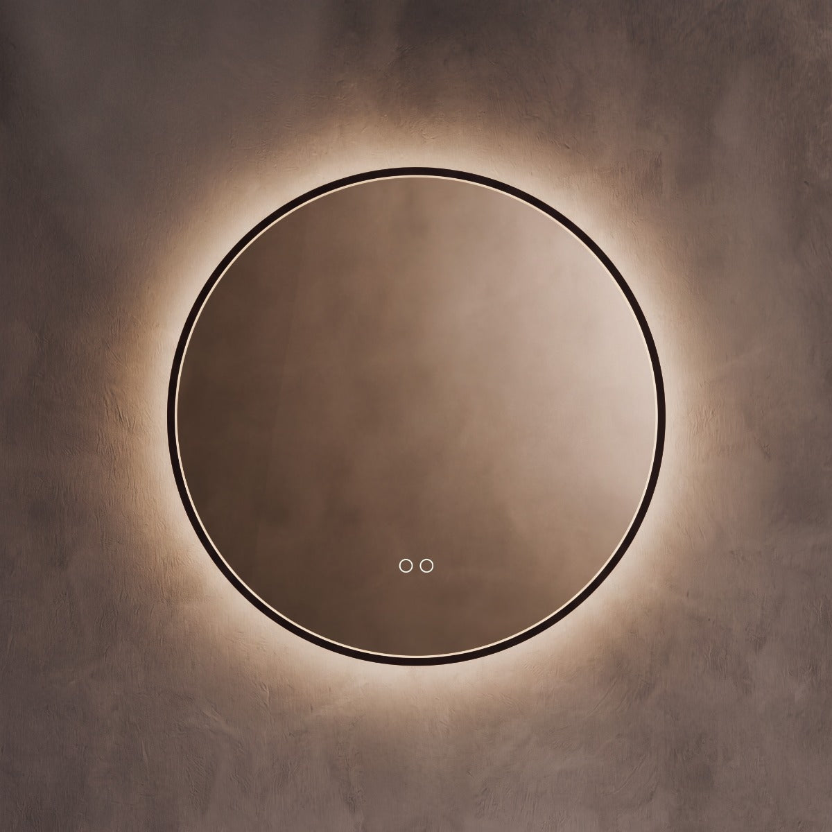 Kingsley Round Mirror 60cm - Black