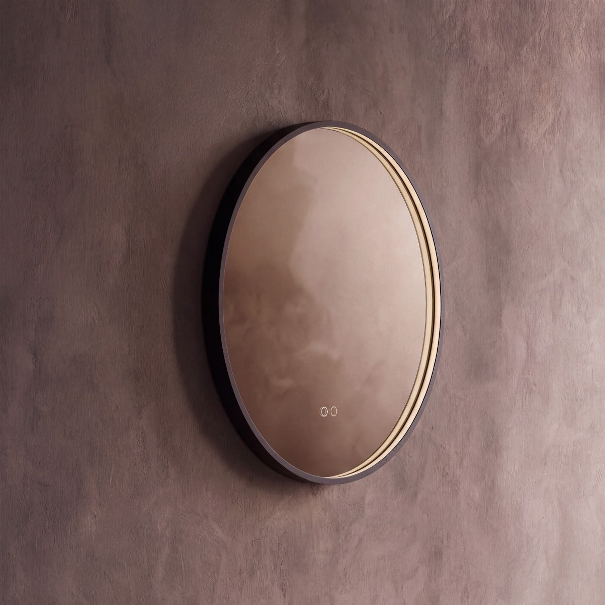 Kingsley Round Mirror 60cm - Black