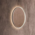 Kingsley Round Mirror 60cm - Brushed Nickel