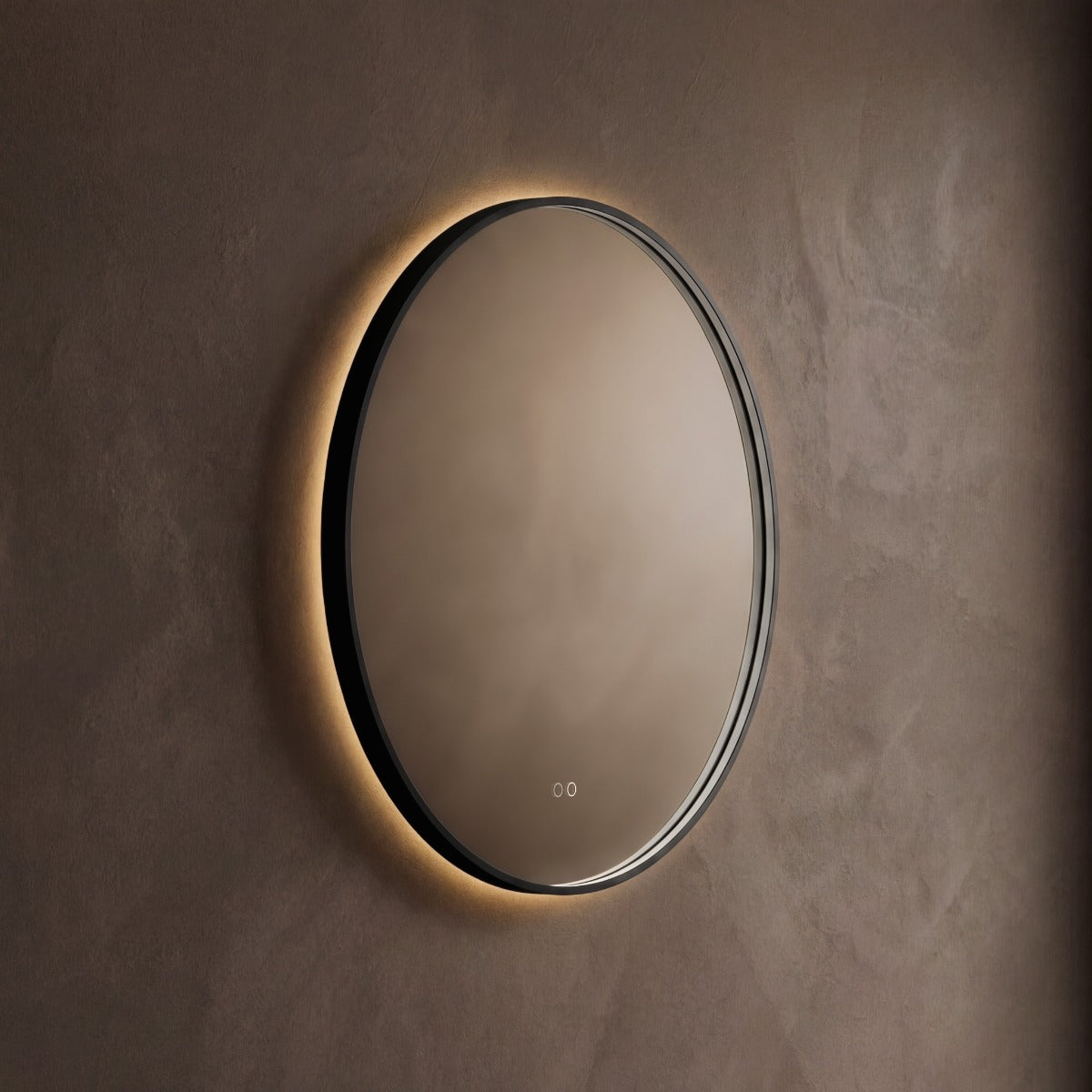 Kingsley Round Mirror 80cm - Black