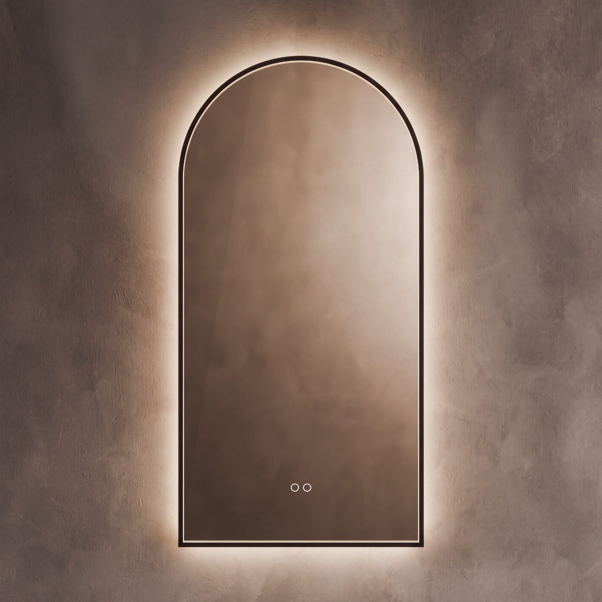 Kingsley Arch Mirror 50x100cm - Black