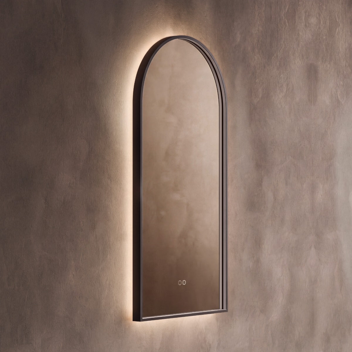 Kingsley Arch Mirror 50x100cm - Black