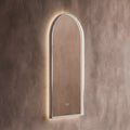 Kingsley Arch Mirror 50x100cm - Brushed Nickel
