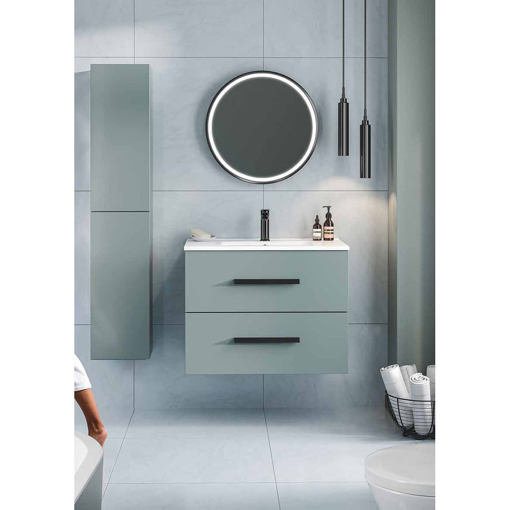 Kolora fjord green wall hung vanity unit