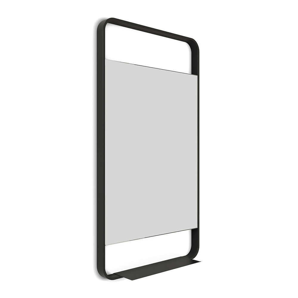 Ludgate Mirror with Shelf 55 Black