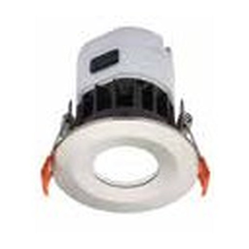 LED downlight with satin bezel