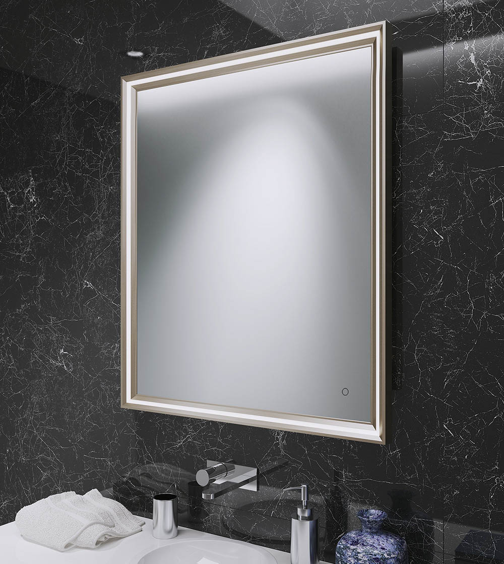 Lexington Mirror 60 Brushed Bronze - 60x80cm