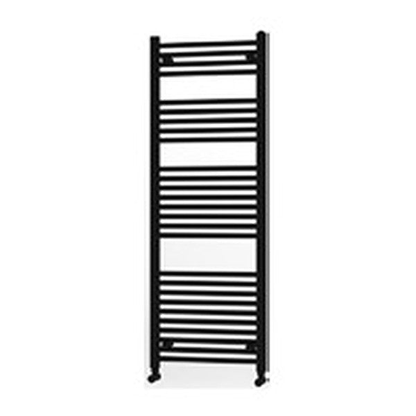Linea Heated Towel Rail – 1400mm high, Black
