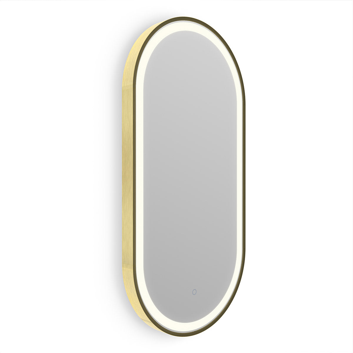 Lomax Light Capsule Mirror 40 Brushed Brass - 40x80cm