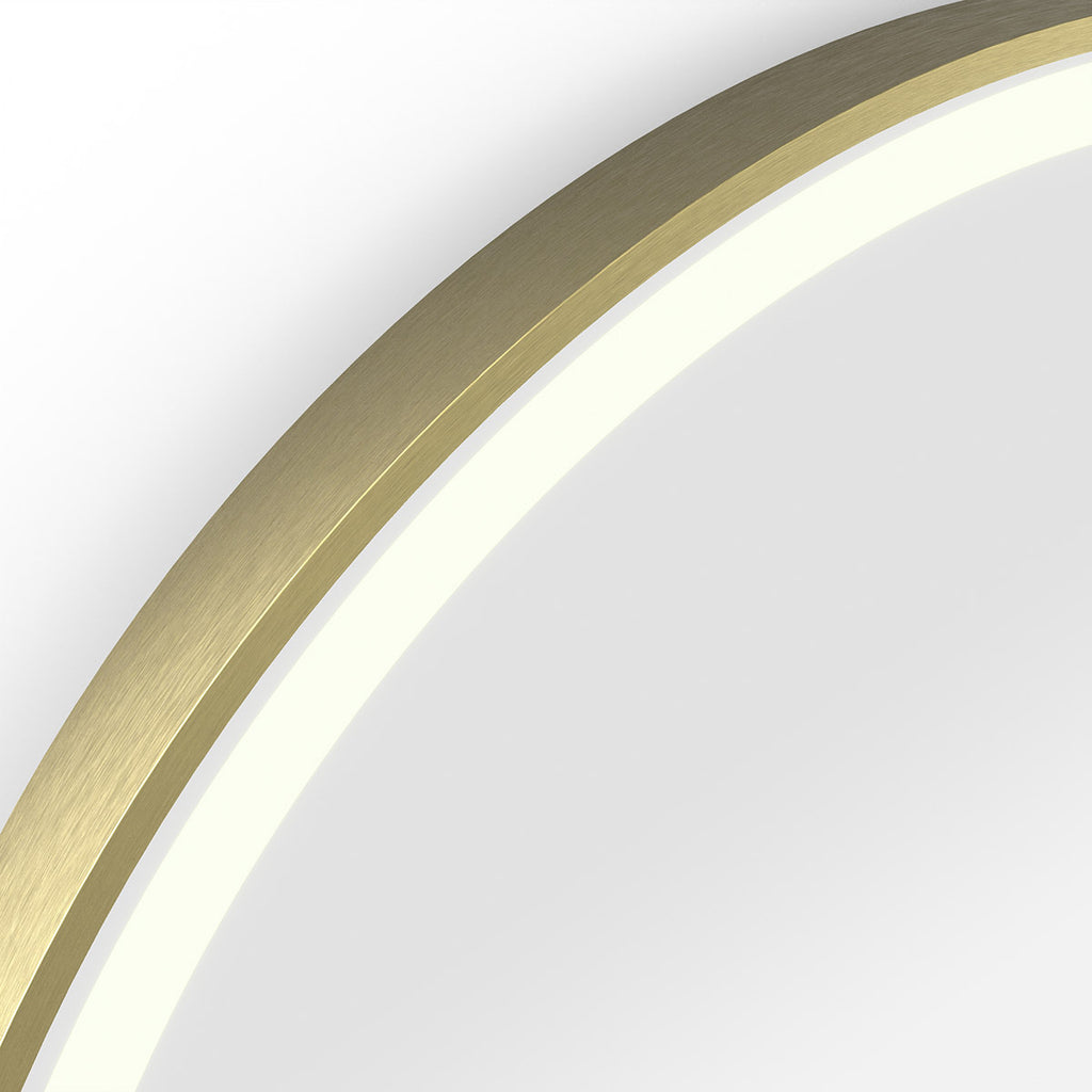 Lomax Light Capsule Mirror 40 Brushed Brass - 40x80cm
