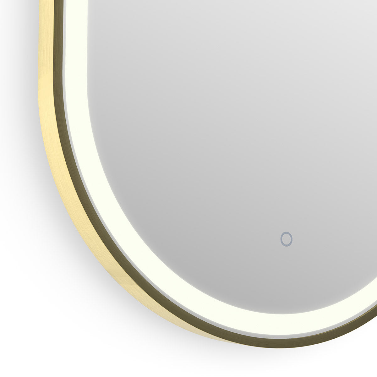 Lomax Light Capsule Mirror 40 Brushed Brass - 40x80cm