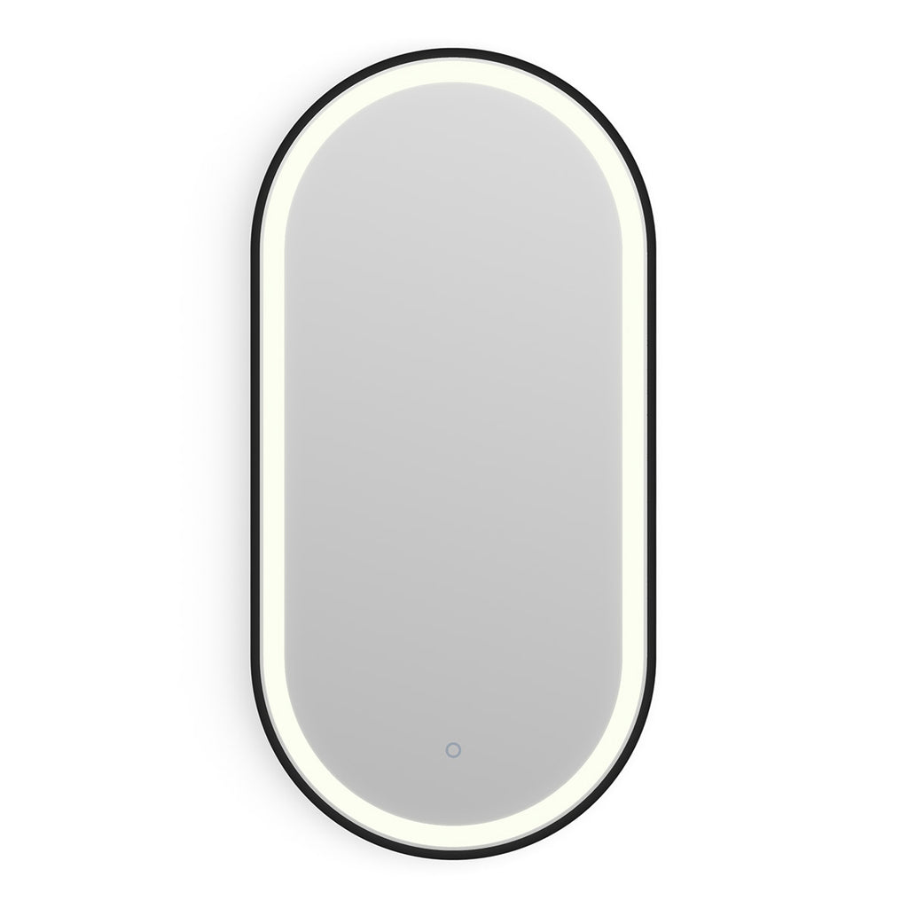 Lomax Light Capsule Mirror 40 Black - 40x80cm