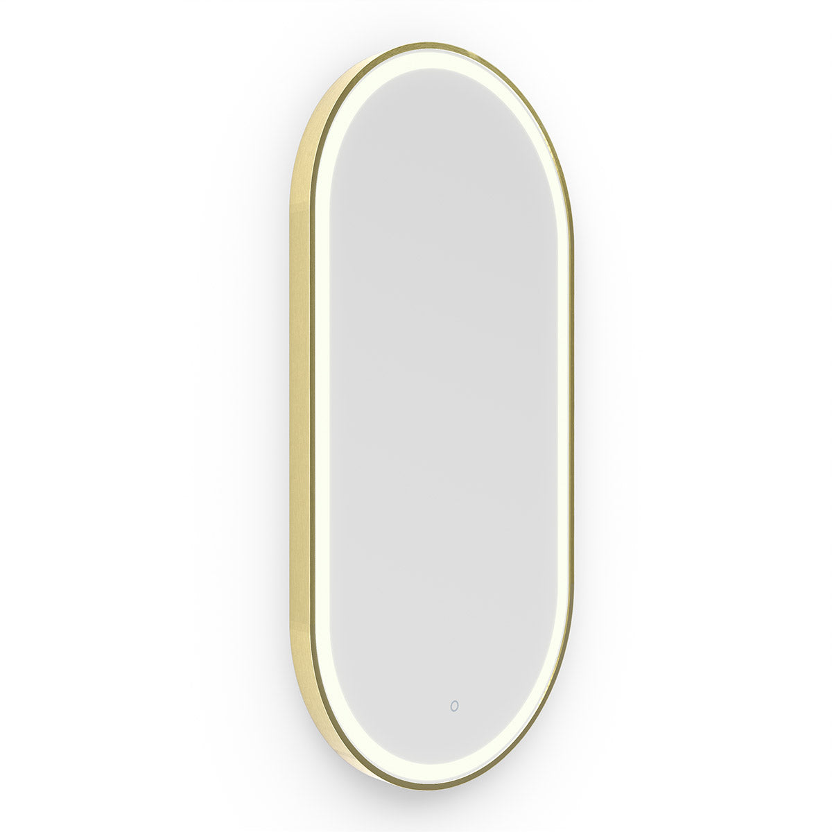 Lomax Light Capsule Mirror 50 Brushed Brass - 50x100cm