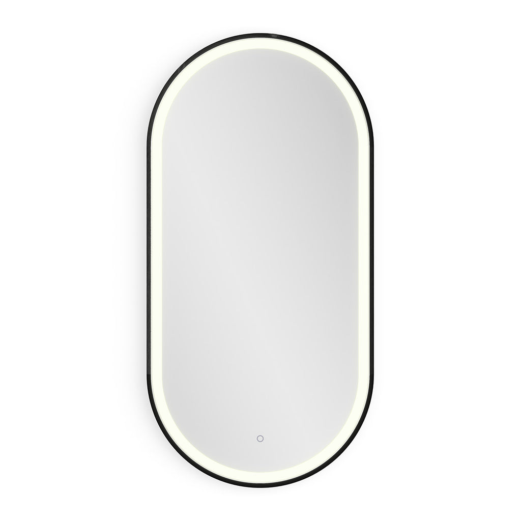 Lomax Light Capsule Mirror 50 Black - 50x100cm
