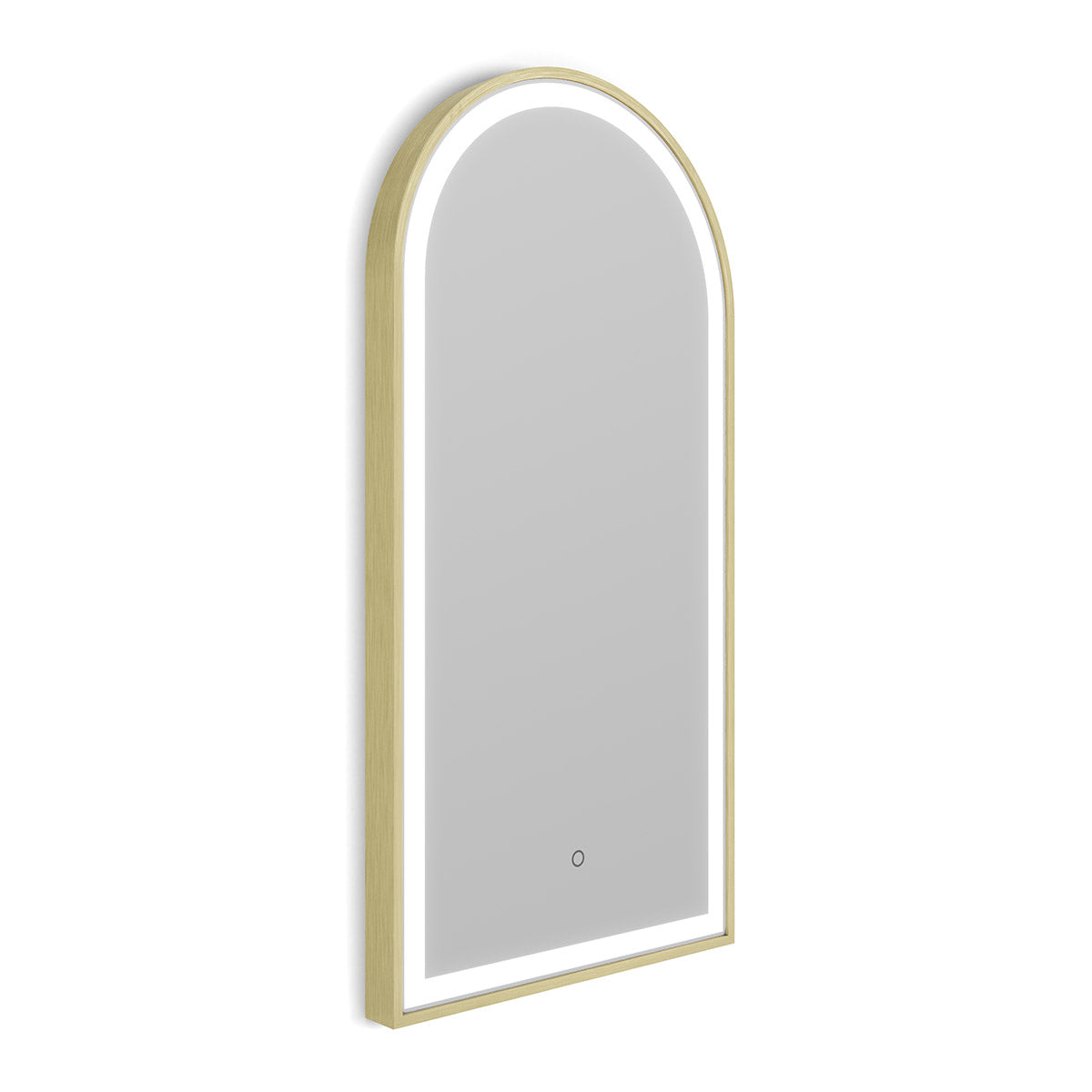 Lomax Light Arch Mirror 40 Brushed Brass - 40x80cm