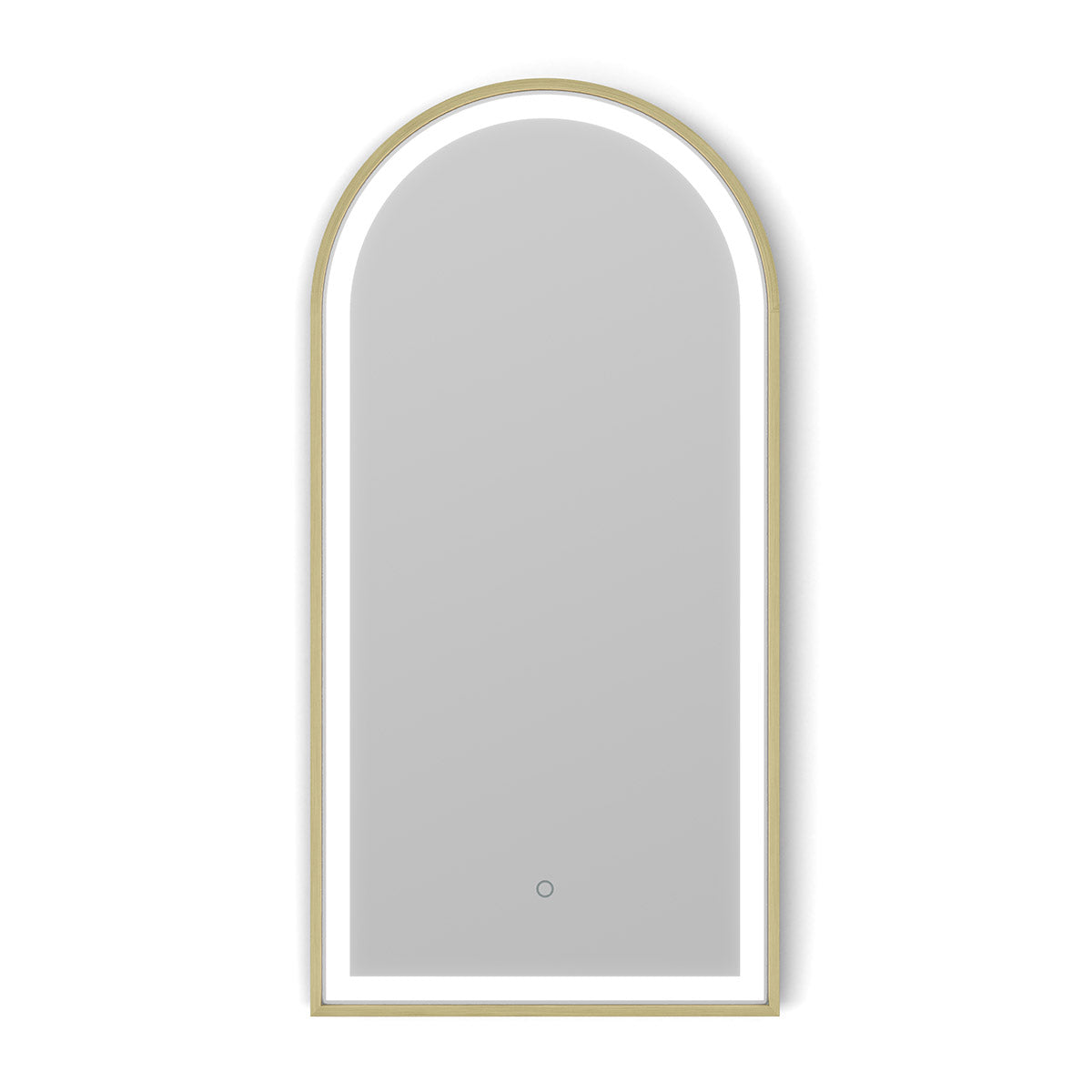 Lomax Light Arch Mirror 40 Brushed Brass - 40x80cm