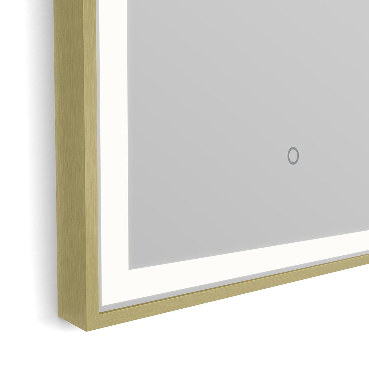 Lomax Light Arch Mirror 40 Brushed Brass - 40x80cm
