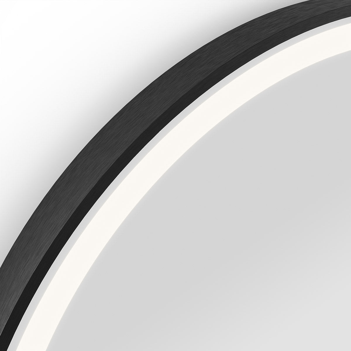 Lomax Light Arch Mirror 40 Black - 40x80cm