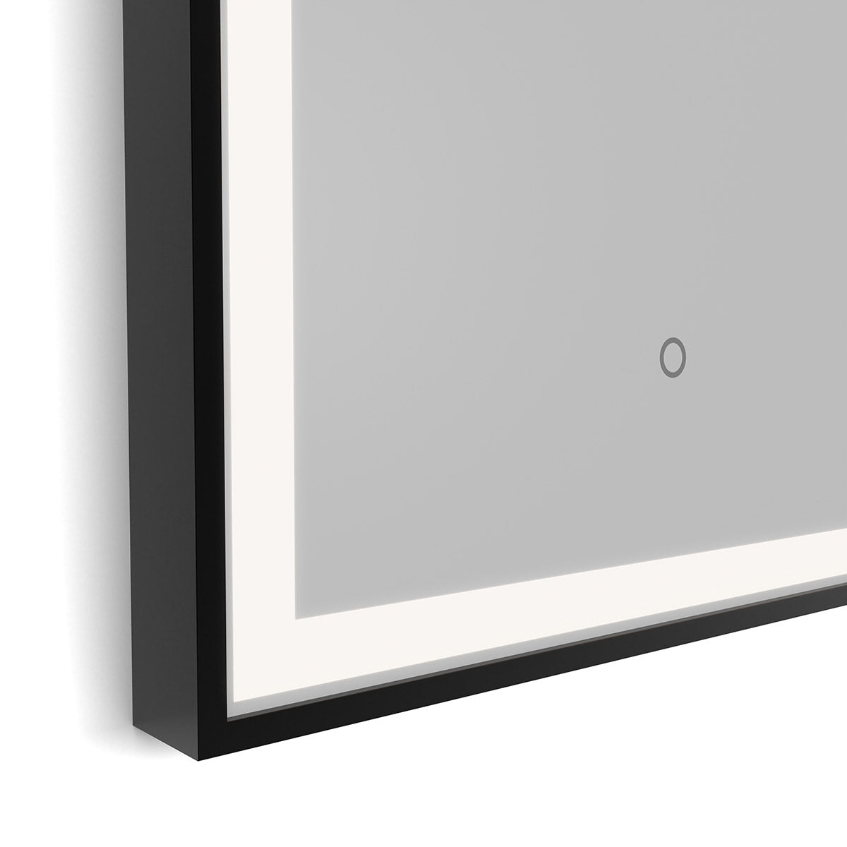 Lomax Light Arch Mirror 50 Black - 50x100cm