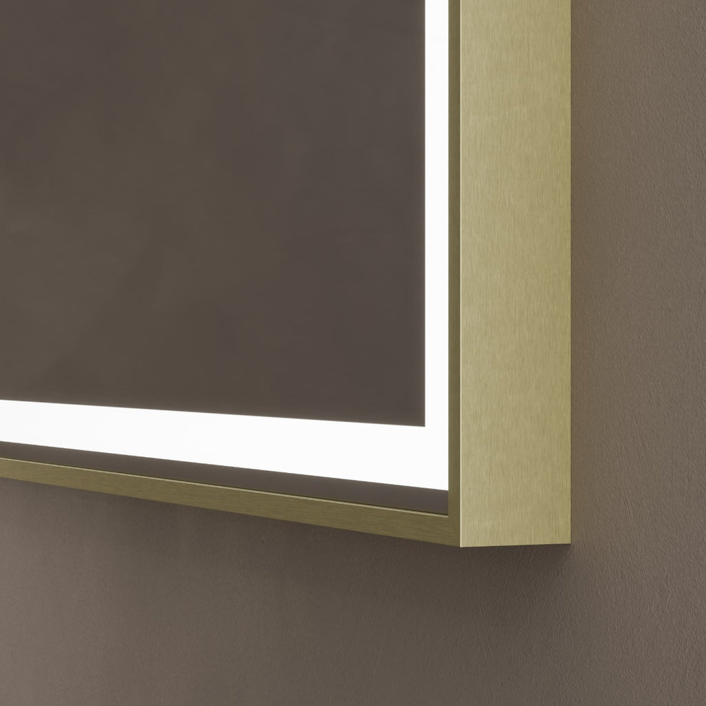 Lomax Light Overmantel Arch Brushed Brass - 120x75cm