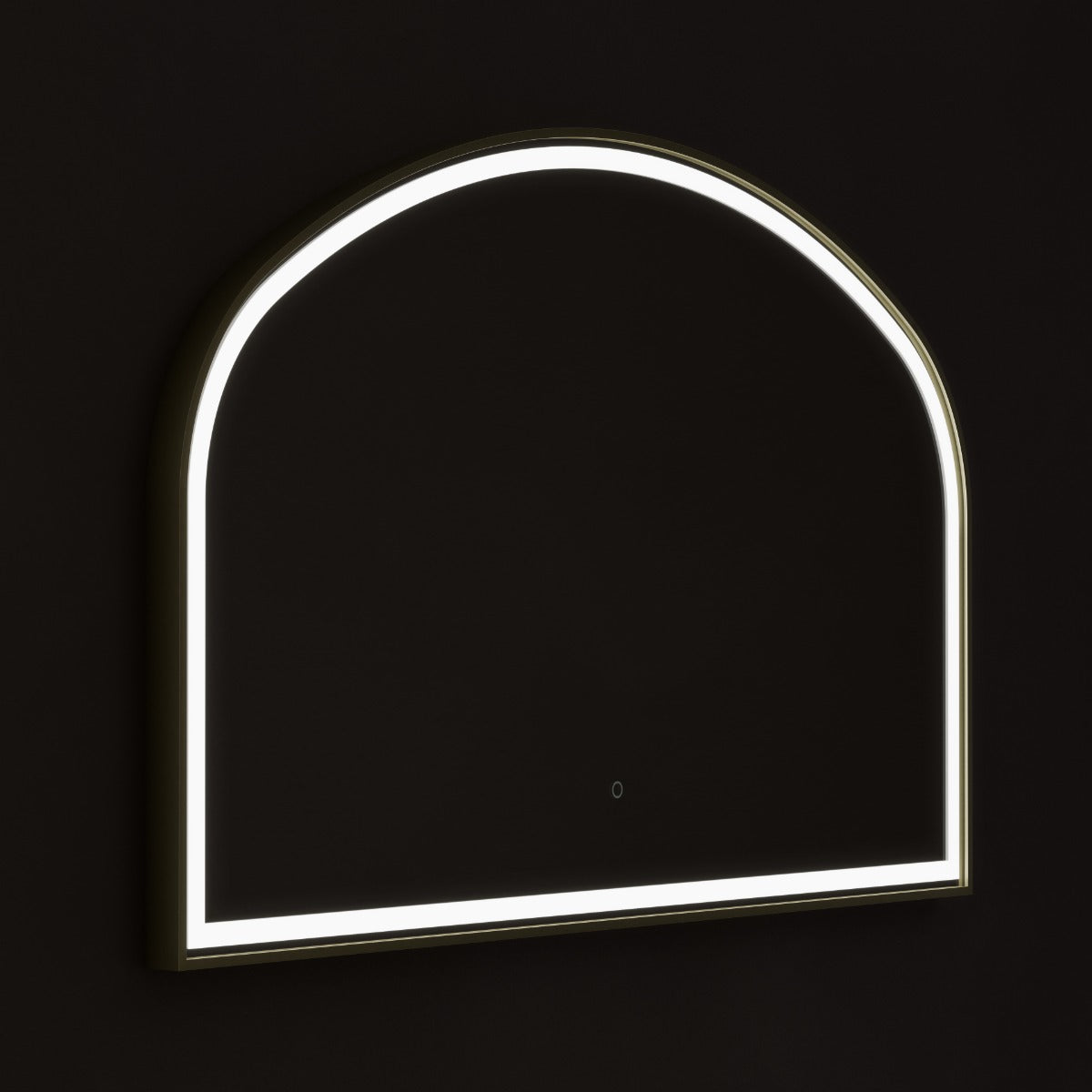 Lomax Light Overmantel Arch Brushed Brass - 120x75cm