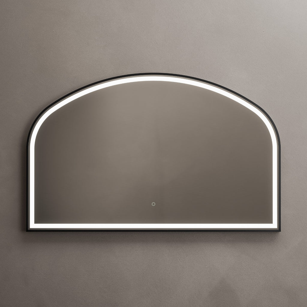 Lomax Light Overmantel Arch Black - 120x75cm