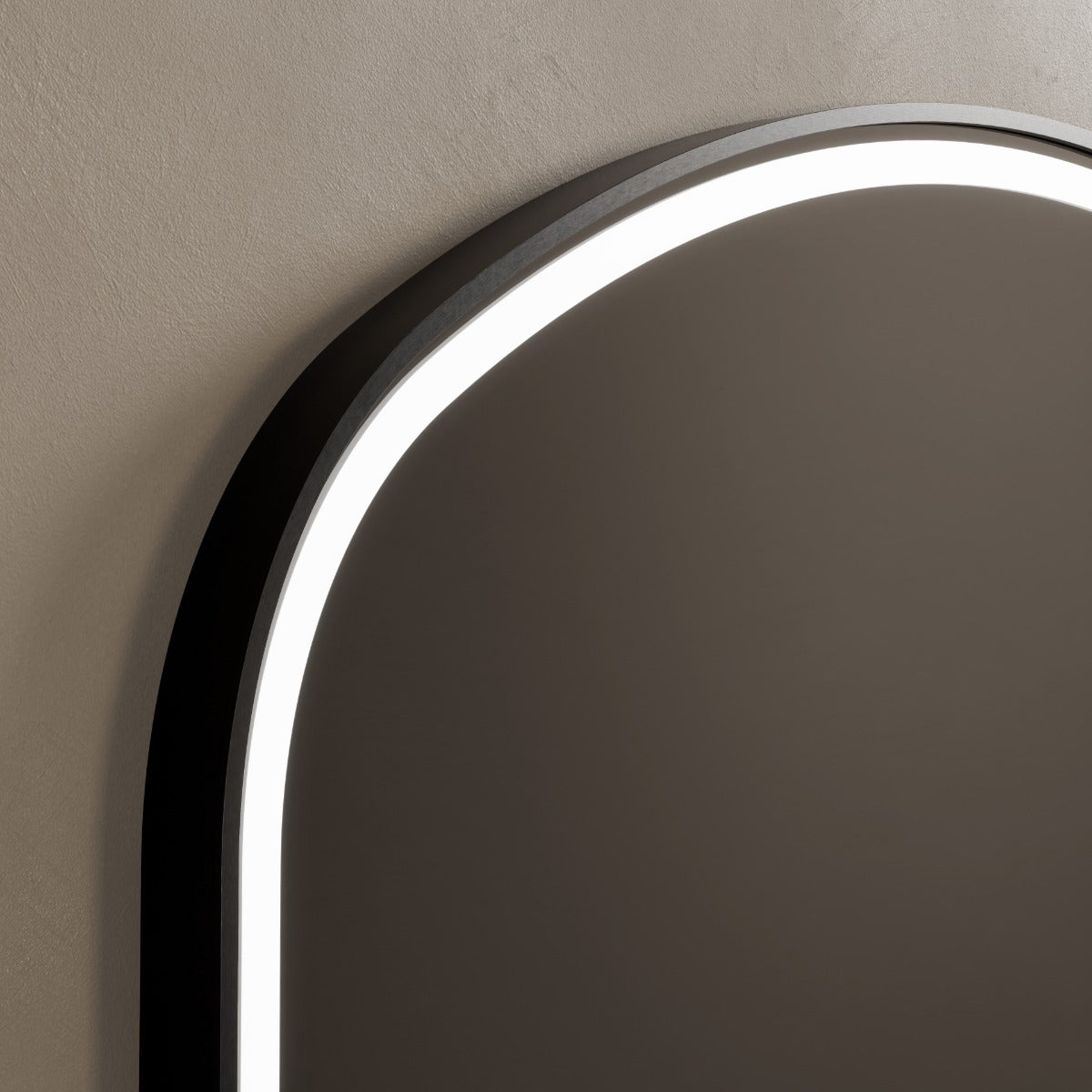 Lomax Light Overmantel Arch Black - 120x75cm
