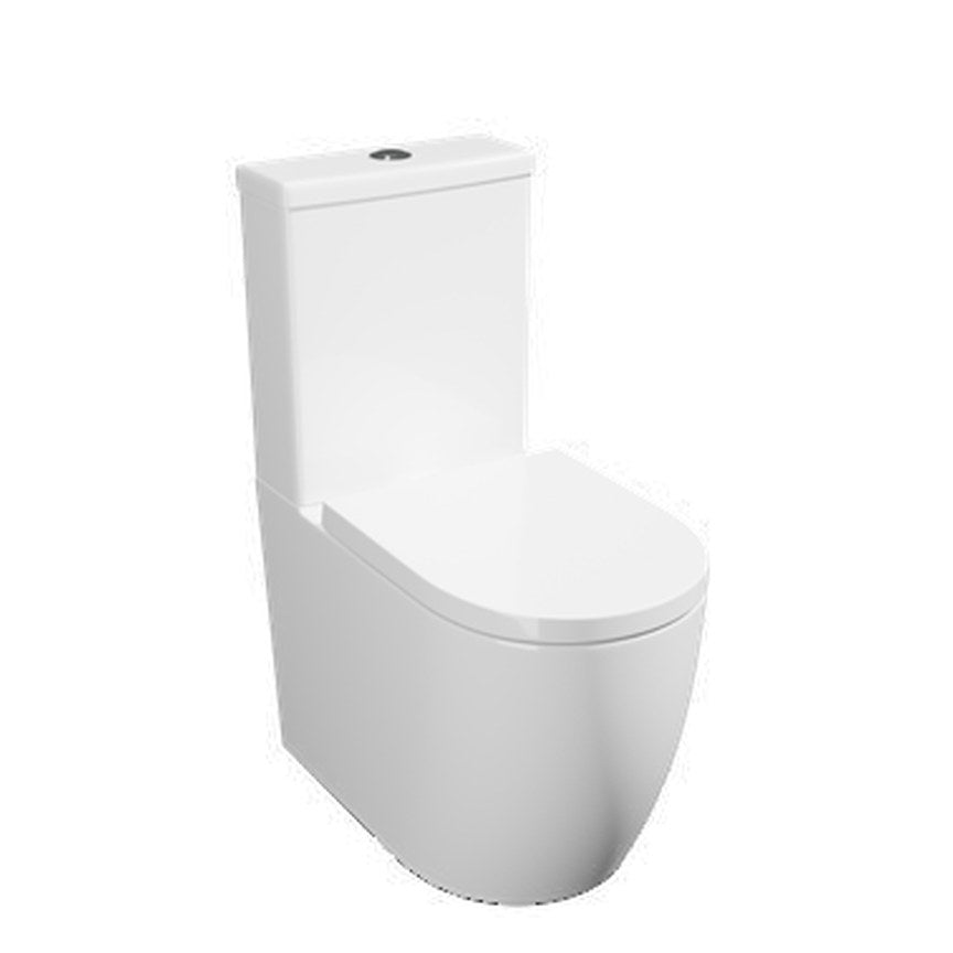 Lucca Round Close Coupled Toilet – Closed back