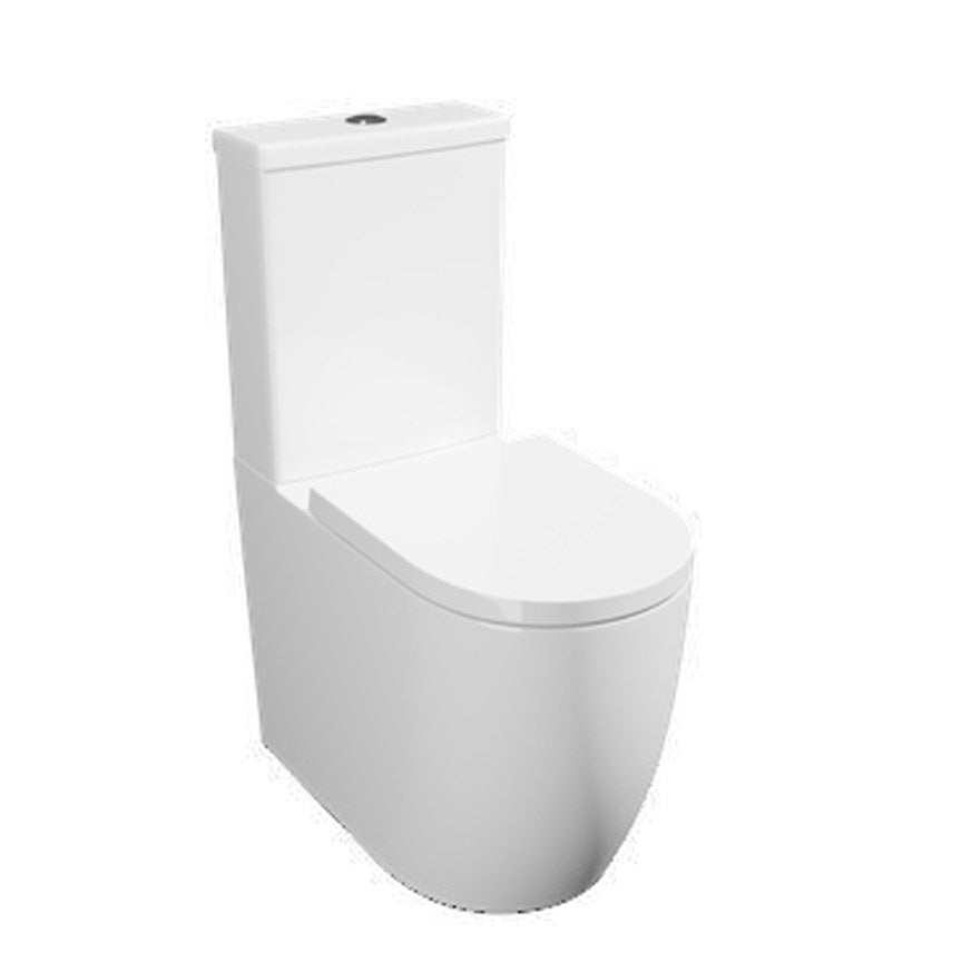 Lucca Round Close Coupled Toilet – Closed back comfort height