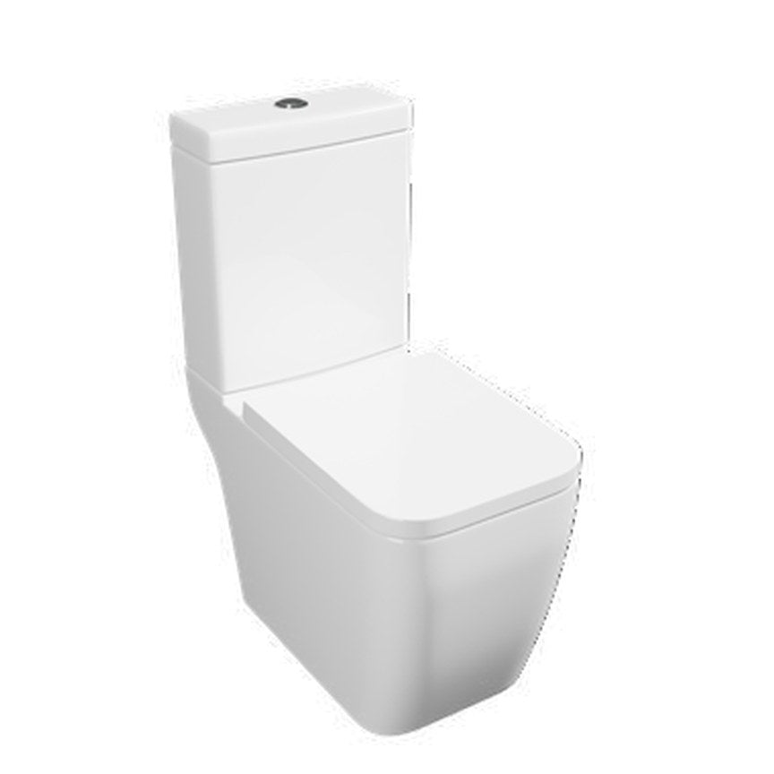 Lucca Square Close Coupled Toilet – Open back