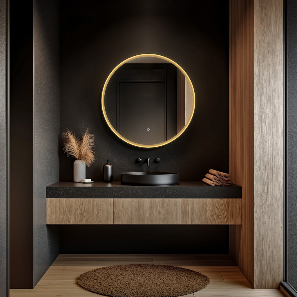 Luxor Mirror 80cm Gold/Black