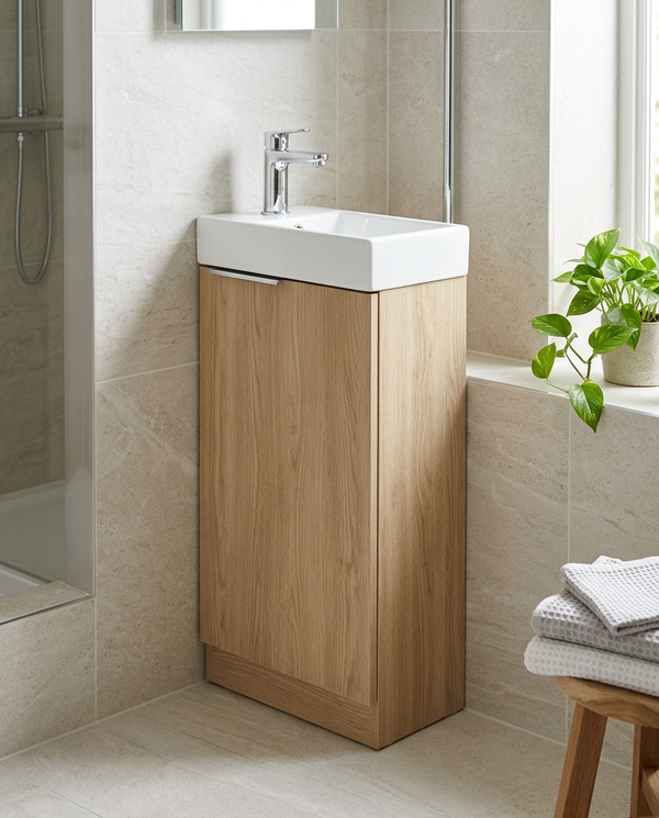 Madeley 400mm Floorstanding Vanity Unit & Basin, 1 Door