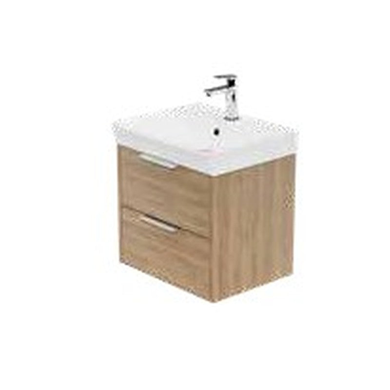 Madeley 500mm Wall Hung Vanity Unit & Basin, 2 Drawers