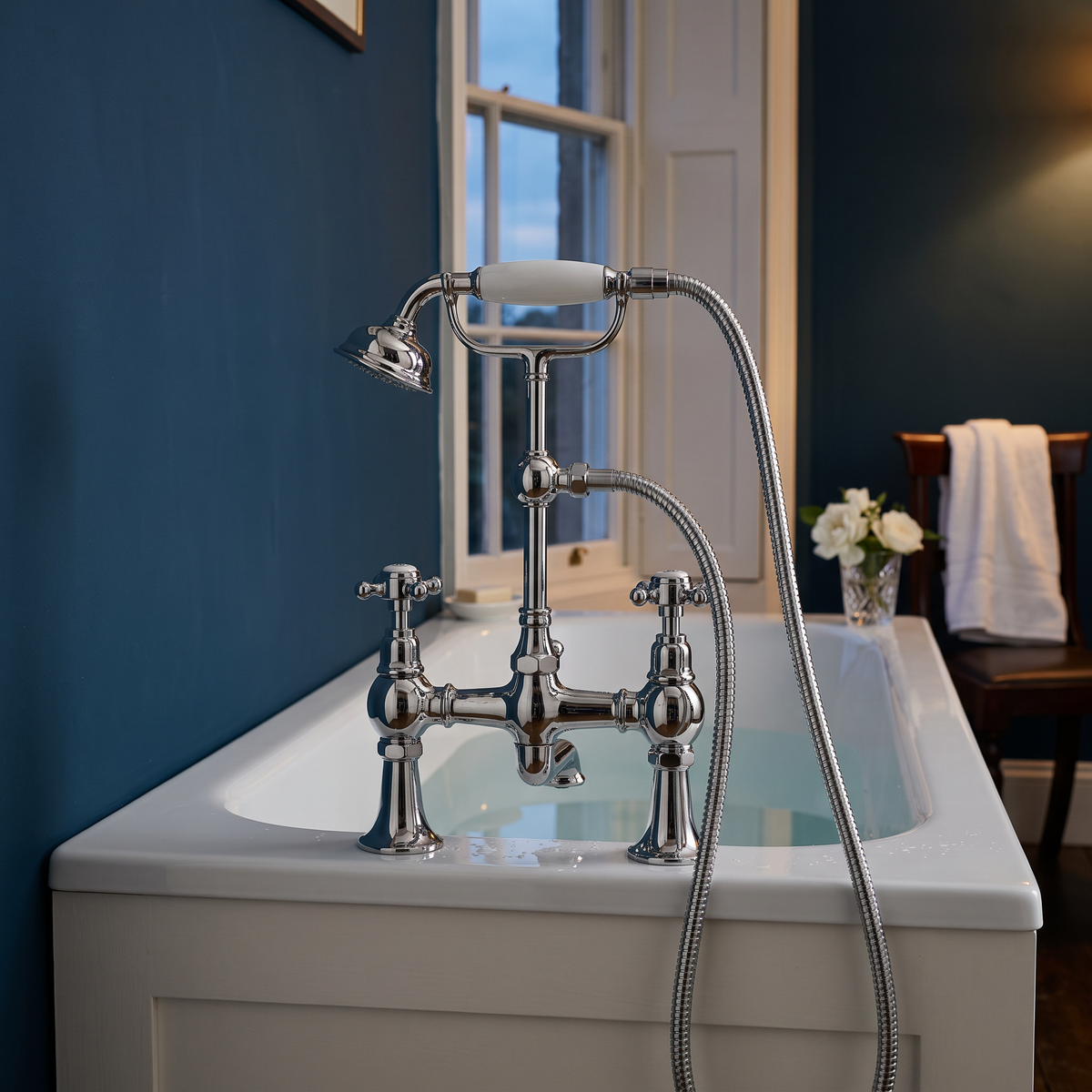 Balmore Bath Shower Mixer with Shower Head and Hose