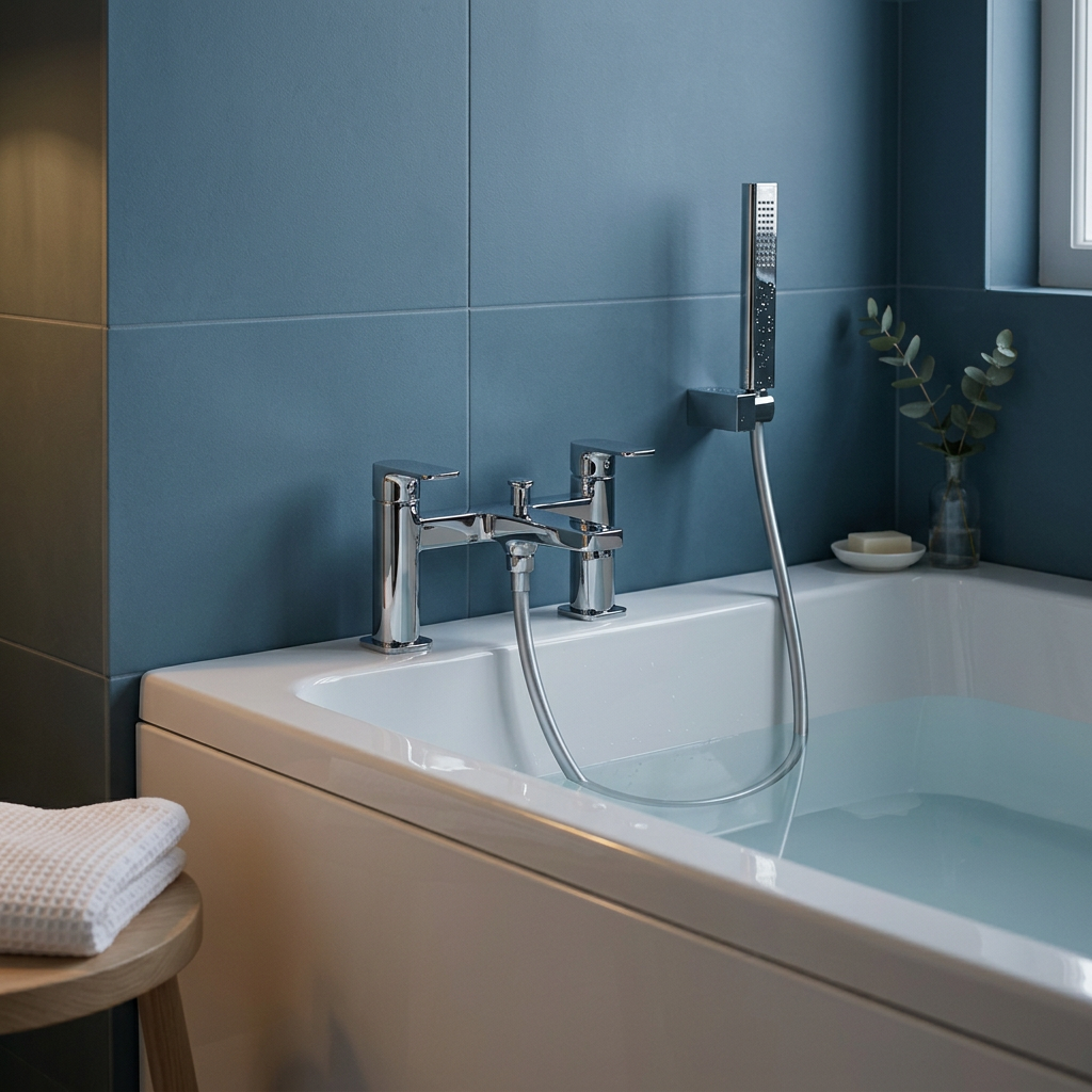 Rapida Bath Shower Mixer Tap with Shower Handset and Hose