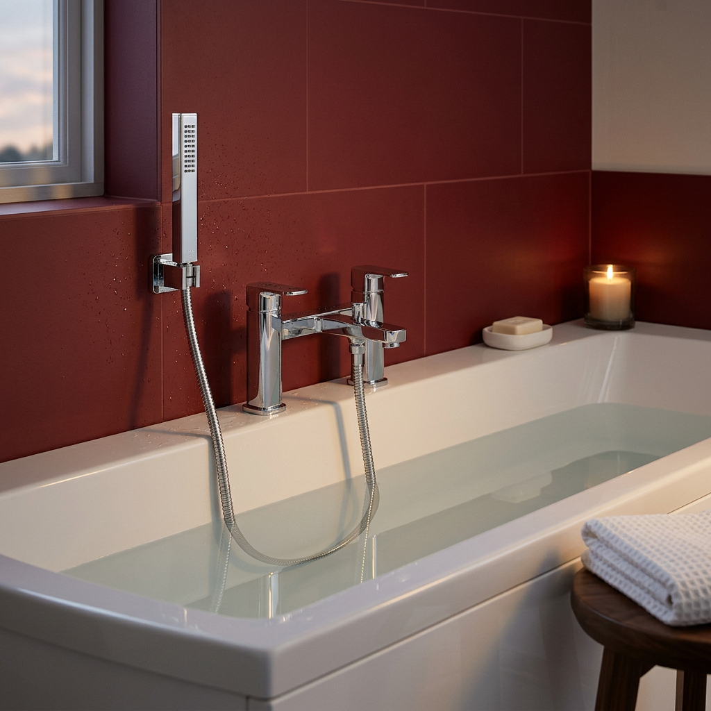 Pulsa Bath Shower Mixer Tap with Shower Handset and Hose