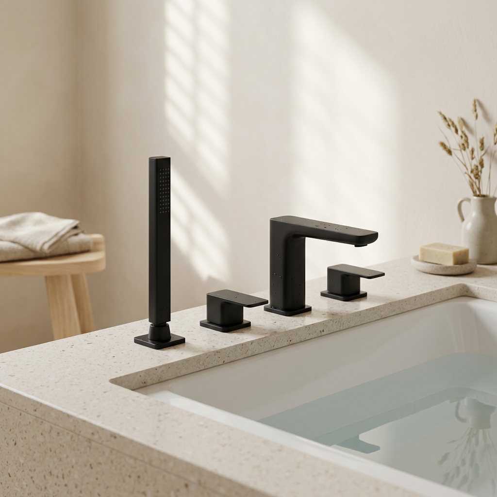 Moda 4-Hole Bath Shower Mixer Tap