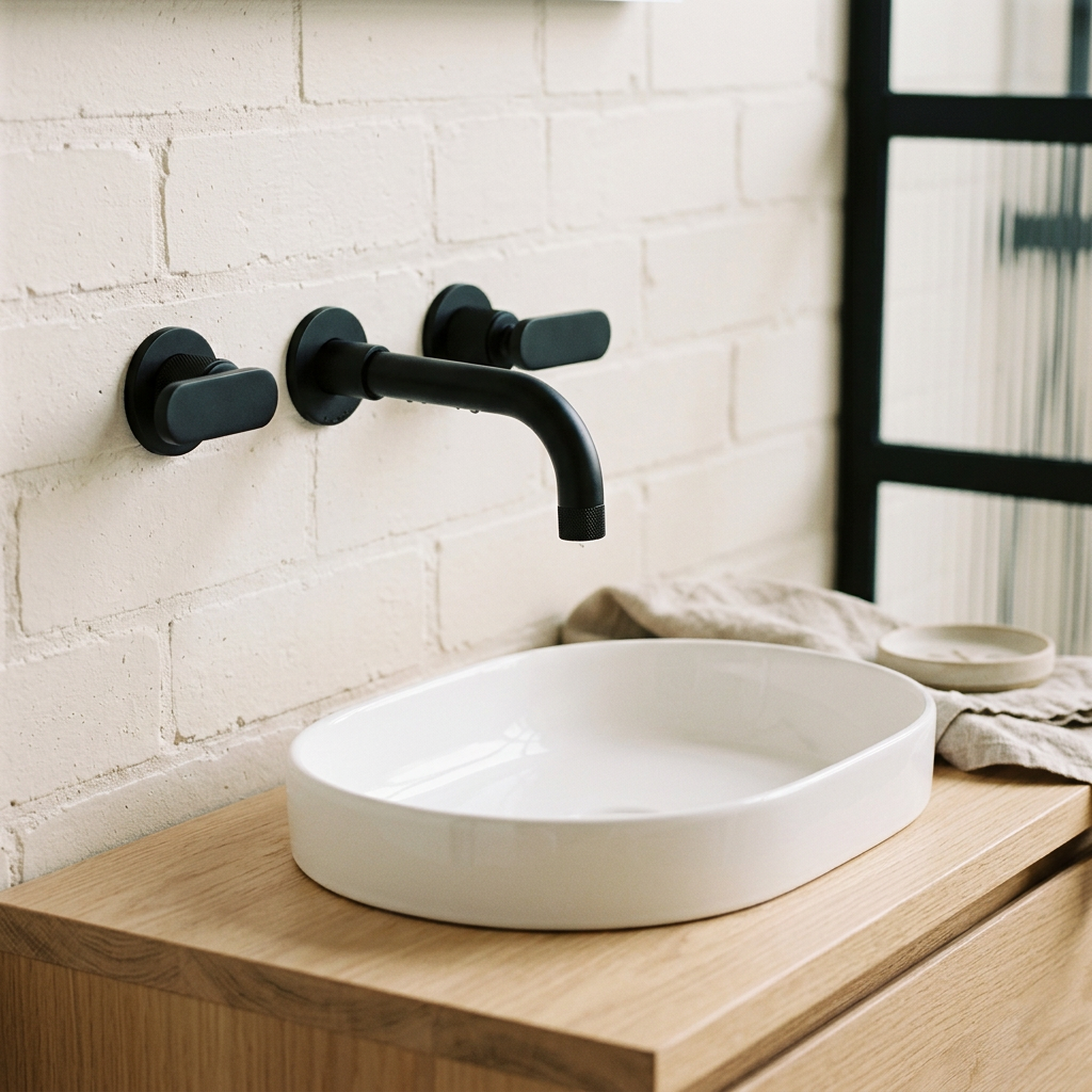 Industra Wall-Mounted Basin Mixer Tap